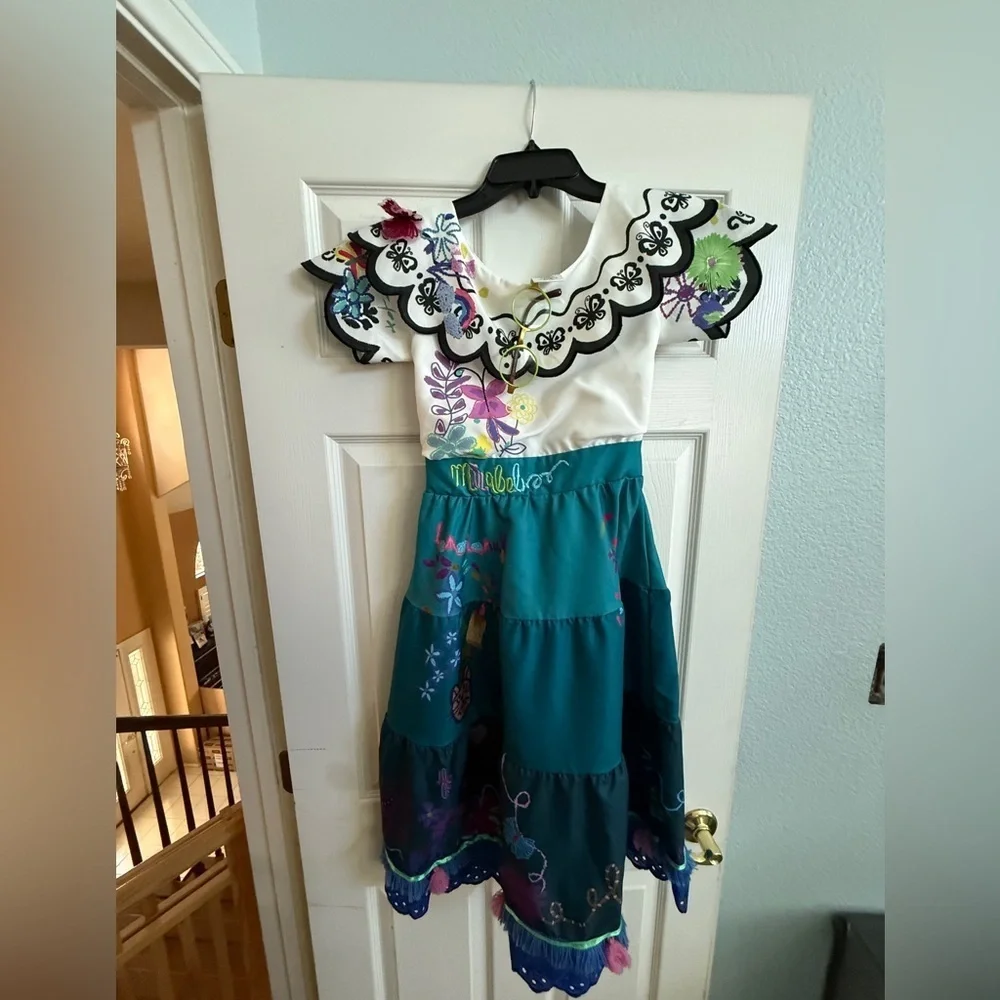 Disney Encanto Mirabel Dress & Glasses Bibbidi Bobbidi Boutique 7/8 Exclusive